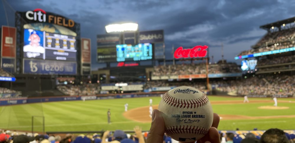 Citi Field and Chris Taylor Game Ball